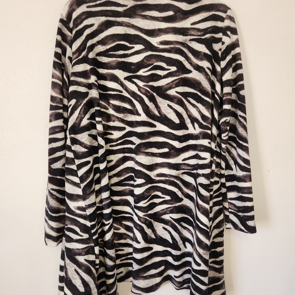 Lularoe/Zebra Print Caroline Cardigan - Picture 5 of 6